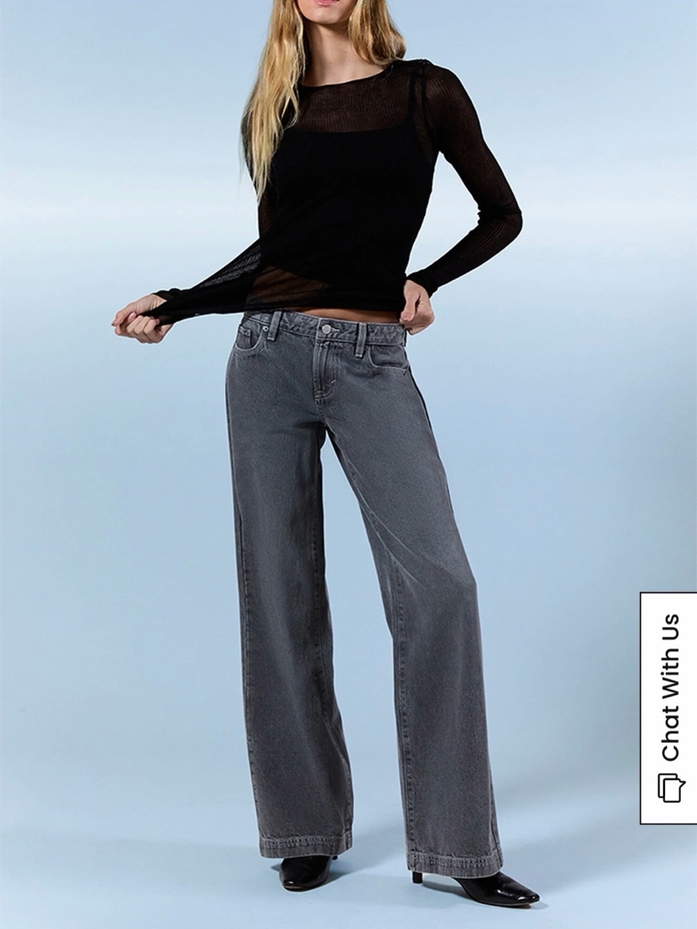 PacSun Casey Low Rise Baggy Jeans Womens 24 Black Faded Wide leg Baggy Y2K 90’s
